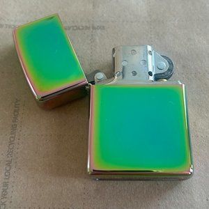 Zippo Red/Green/Blue Chrome Finish Lighter - 25% discount for a bundle of 4!